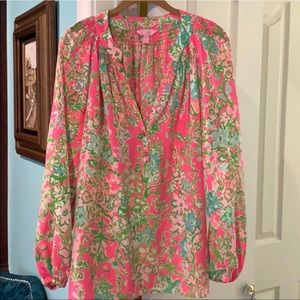 Lily Pulitzer Elsa Southern Charm top blouse large